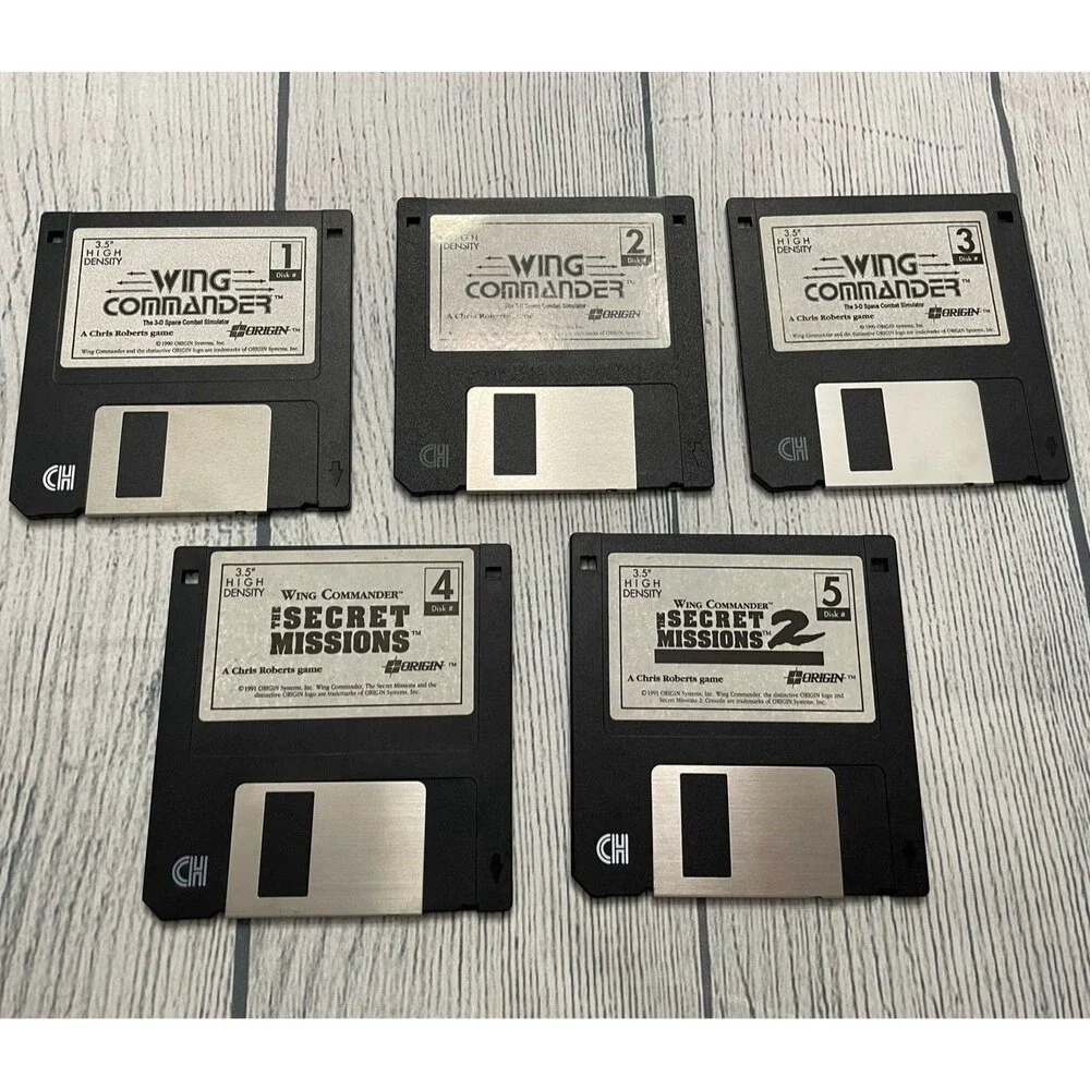 Wing Commander Deluxe Edition PC Video Game & Manuals, 1991
